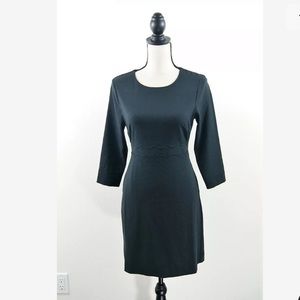 New Banana Republic Black Scallop A-Line Dress 2P